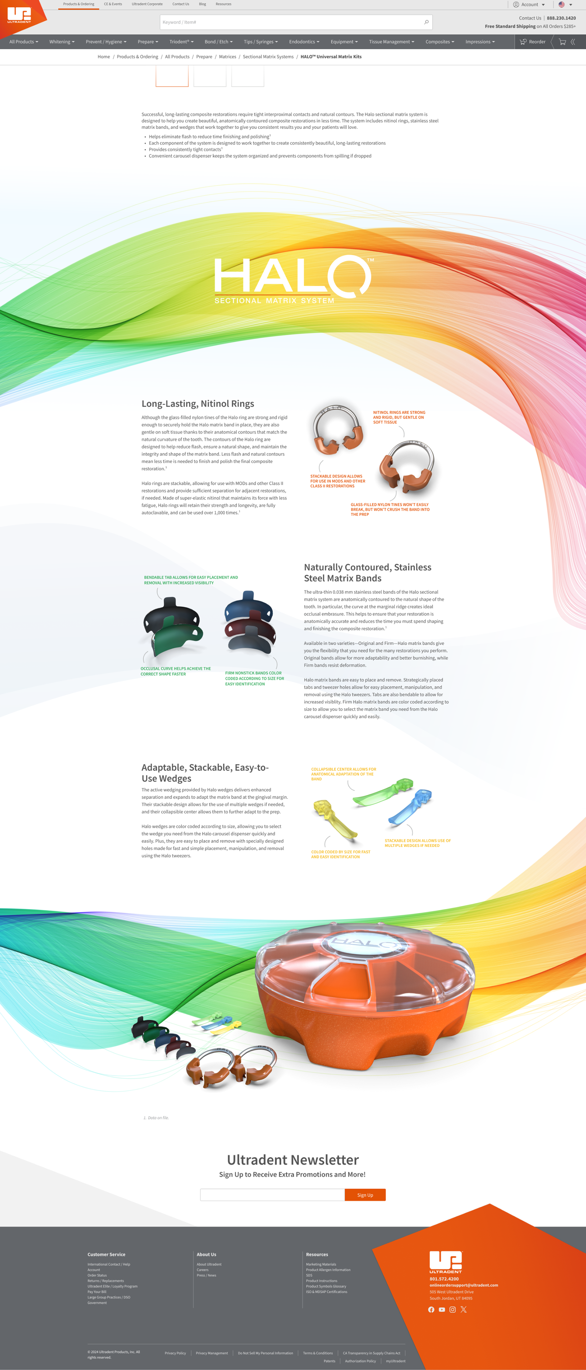 Halo Product Page
