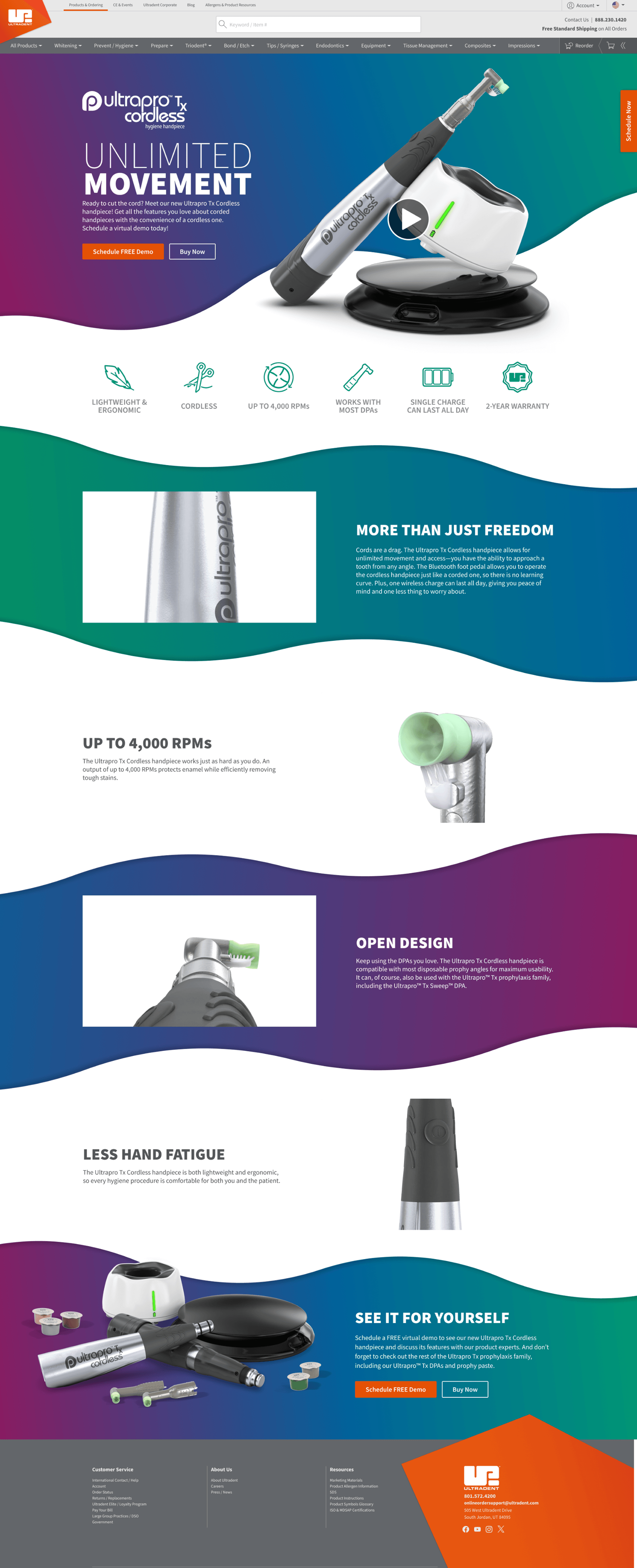 Ultrapro_-TX-Cordless Landing Page